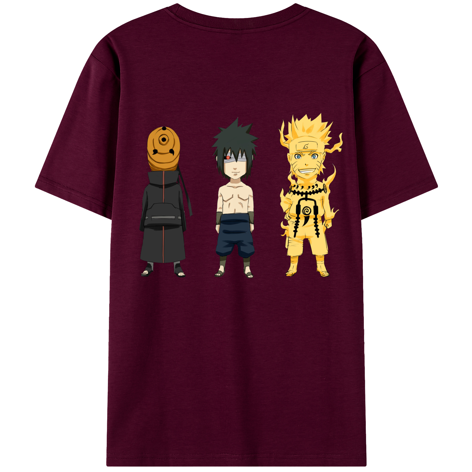 （画像用） NARUTO -ナルト- うちは サスケ Uchiha Sasuke レディース半袖Tシャツ(バックプリント)